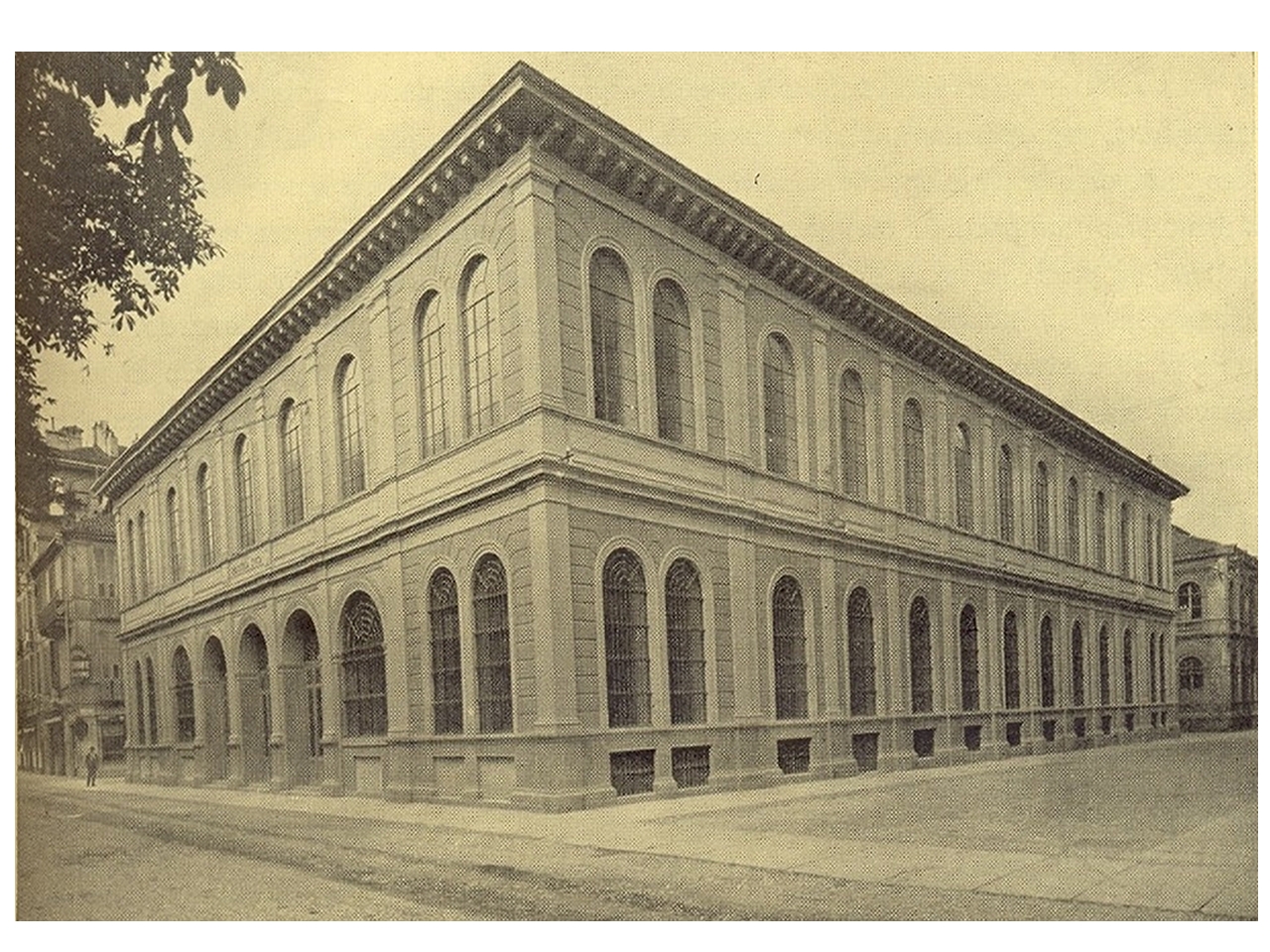 La sede della biblioteca in corso Palestro nel 1929