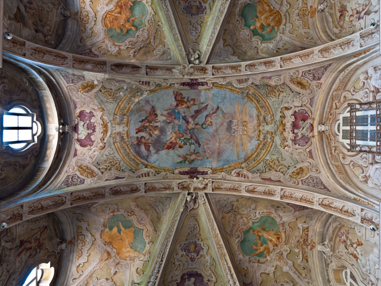 Villa Tesoriera - Particolare della volta del salone