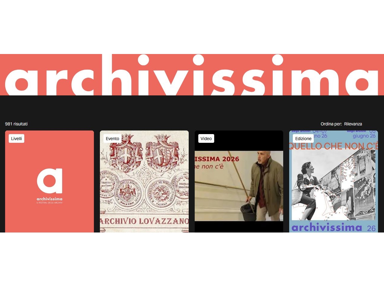 Archivissima 2026