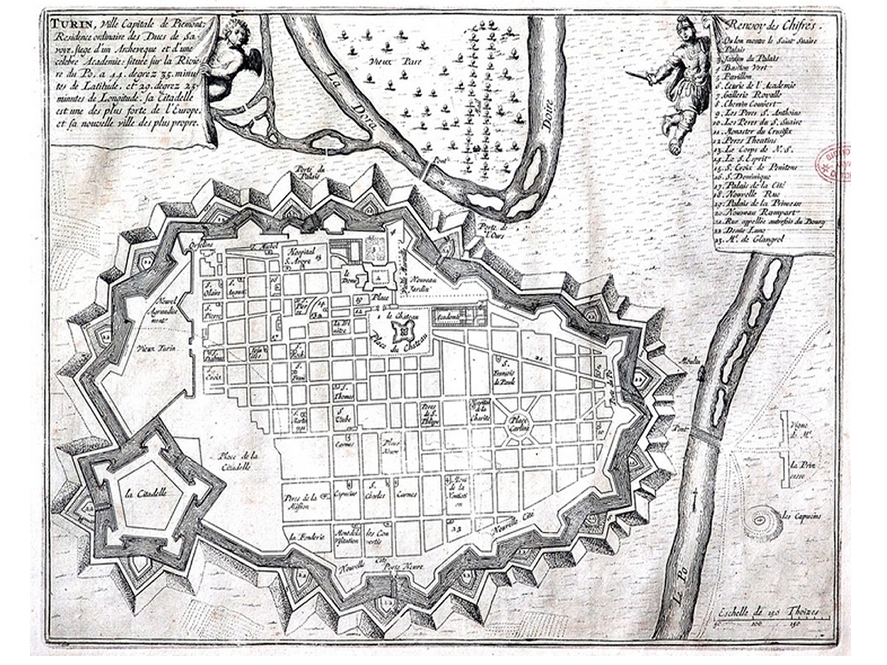Pianta topografica della città di Torino, 1704