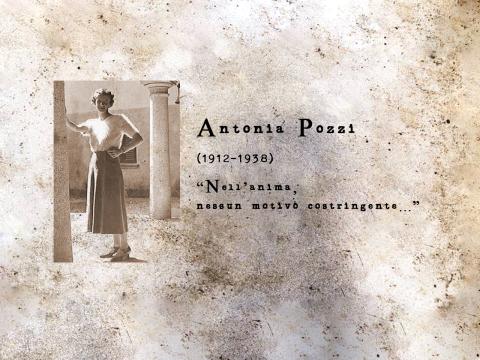 Copertina della videolettura Antonia Pozzi: "Nell'anima, nessun motivo costringente"
