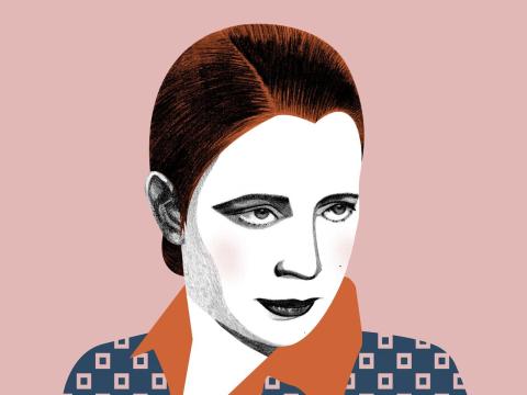 elaborazione grafica volto di Anna Maria Ortese