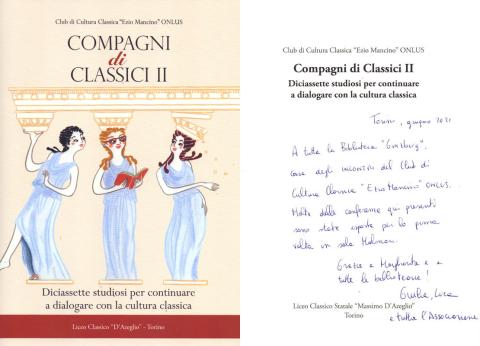 Club di Cultura Classica Ezio Mancino ONLUS - Compagni di Classici II (Liceo D'Azeglio, 2019)
