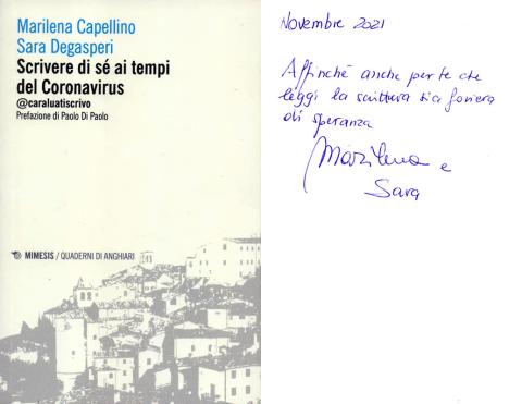 Marilena Capellino - Sara Degasperi - Scrivere di sé ai tempi del Coronavirus (Mimesis, 2021)