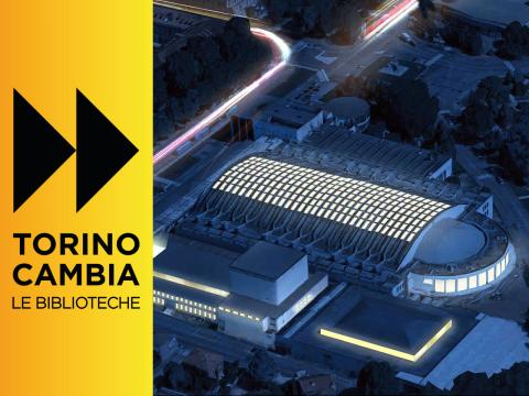 Torino Esposizioni - Vista aerea notturna