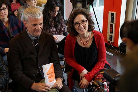 Torino che legge 20218 - Giuseppe Culicchia e Francesca Leon (foto Città di Torino)