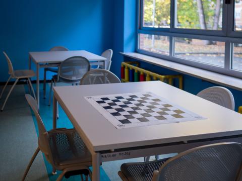 via Negarville - interno - scacchiera