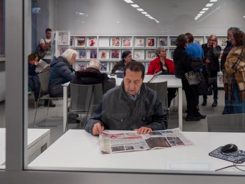 Inaugurazione del nuovo allestimento - novembre 2025 - L'area periodici e giornali