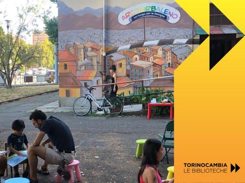 Un giardino di lettura in Piazza Rebaudengo