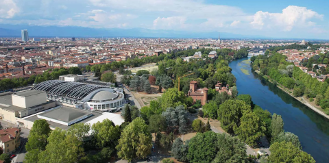 Foto aerea dell'area di Torino Esposizioni