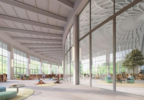 Rendering dell'area Ragazzi