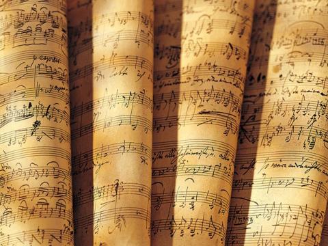 immagine di una partitura musicale