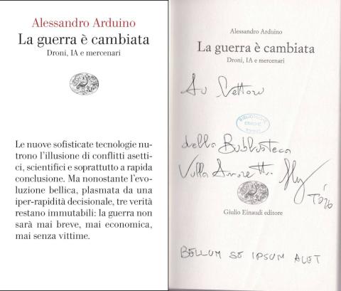 La guerrà è cambiata - Alessandro Arduino