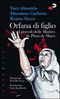 copertina del libro con disegno di una madre argentina che tende la mano